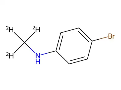 Benzenamine, 4-bromo-N-methyl- structure
