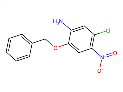 Benzenamine, 5-chloro-4-nitro-2-(phenylmethoxy)- structure