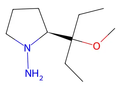 (2S)-2-(1-Ethyl-1-methoxypropyl)-1-pyrrolidinamine structure