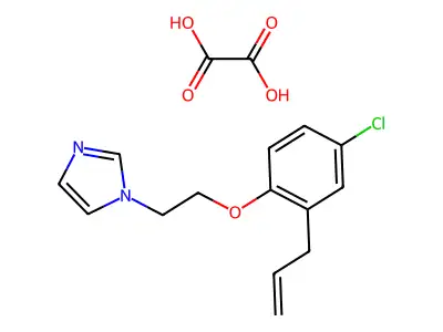 1-[2-(2-allyl-4-chlorophenoxy)ethyl]-1H-imidazole oxalate structure
