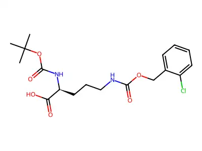 Boc-Orn(2-Cl-Z)-OH structure