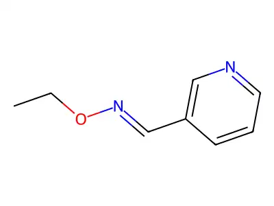3-pyridinecarboxaldehyde-O-ethyloxime structure