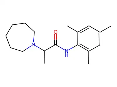 1H-Azepine-1-acetamide, hexahydro-alpha-methyl-N-(2,4,6-trimethylphenyl)- structure