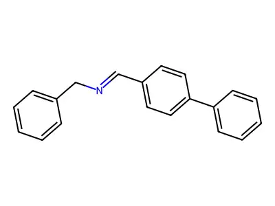 N-(4-Phenylbenzylidene)benzylamine structure