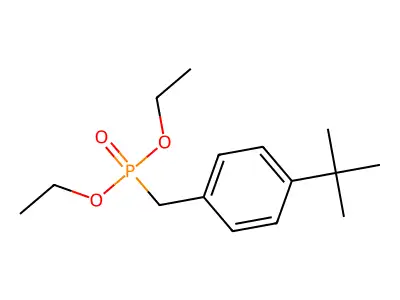 Diethyl [(4-tert-butylphenyl)methyl]phosphonate structure
