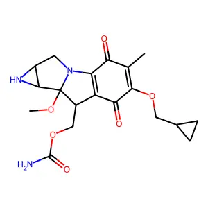 6-Cyclopropylmethoxy-6-deaminomitomycin C structure