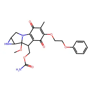 6-(2-Phenoxyethoxy-6-deaminomitomycin C) structure
