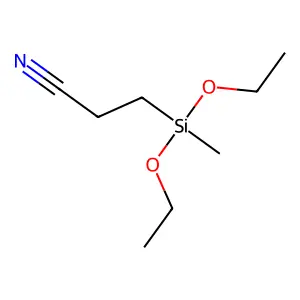 3-(二乙氧基甲基硅基)丙腈 structure