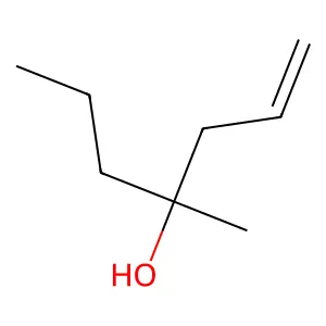 4-Methyl-1-hepten-4-ol structure