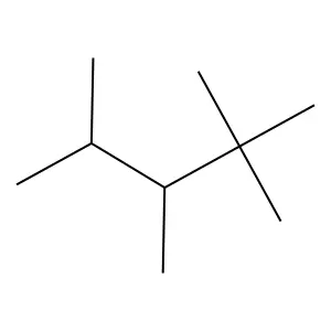2,2,3,4-Tetramethylpentane structure