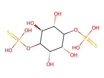 Inositol 1,4-bisphosphorothioate structure