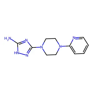 5-[4-(2-pyridinyl)piperazino]-1H-1,2,4-triazol-3-ylamine structure