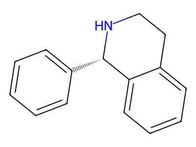 (1S)-1,2,3,4-Tetrahydro-1-phenylisoquinoline structure