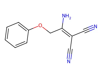 2-(1-Amino-2-phenoxyethylidene)malononitrile structure