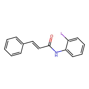 (E)-N-(2-iodophenyl)-3-phenylprop-2-enamide structure