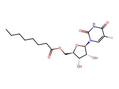 5'-Octanoyl-5-fluoro-2'-deoxyuridine structure