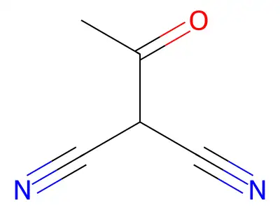 Acetylmalononitrile structure