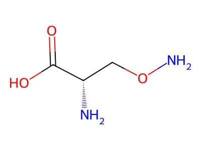 2-Amino-3-(aminooxy)propanoic acid structure