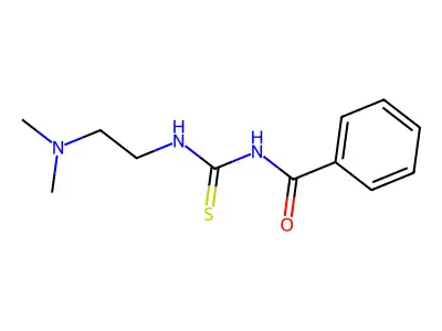 N-{[2-(dimethylamino)ethyl]carbamothioyl}benzamide structure