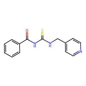 3-Benzoyl-1-[(pyridin-4-yl)methyl]thiourea structure