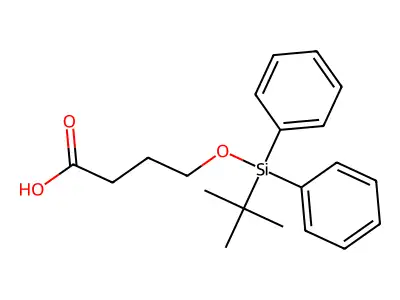 Butanoic acid, 4-[[(1,1-dimethylethyl)diphenylsilyl]oxy]- structure