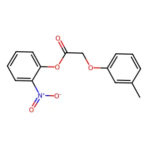 2-Nitrophenyl (3-methylphenoxy)acetate structure