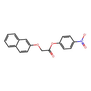 4-Nitrophenyl 2-(naphthalen-2-yloxy)acetate structure