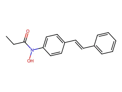 N-羟基-N-[4-(2-苯乙烯基)苯基]丙酰胺 structure