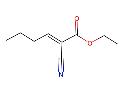 Ethyl-2-cyano-3-propylacrylate structure