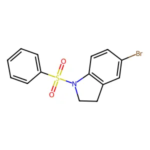 5-Bromo-1-(phenylsulfonyl)indoline structure
