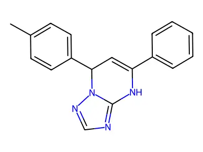 5-Phenyl-7-(p-tolyl)-4,7-dihydro-[1,2,4]triazolo[1,5-a]pyrimidine structure