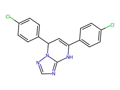 5,7-Bis(4-chlorophenyl)-3,7-dihydro[1,2,4]triazolo[1,5-a]pyrimidine structure
