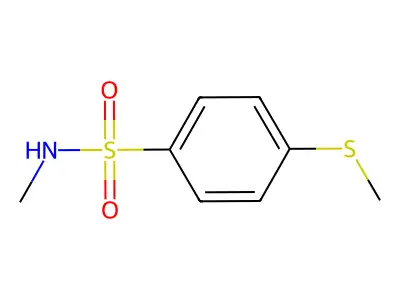 N-methyl-4-(methylsulfanyl)benzenesulfonamide structure