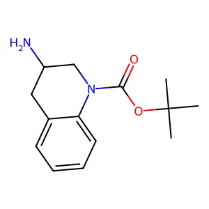(R)-3-Amino-3,4-dihydro-2H-quinoline-1-carboxylic acid tert-butyl ester structure
