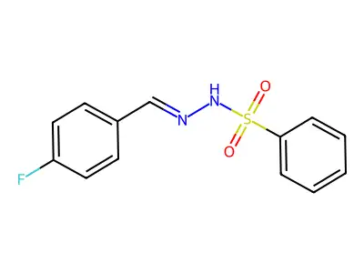 N'-[(4-fluorophenyl)methylidene]benzenesulfonohydrazide structure