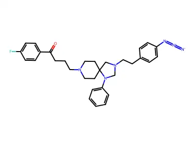 azido-N-(4-aminophenethyl)spiperone structure