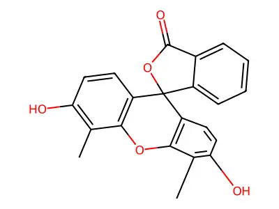 4',5'-Dimethylfluorescein structure