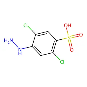 Benzenesulfonic acid, 2,5-dichloro-4-hydrazinyl- structure