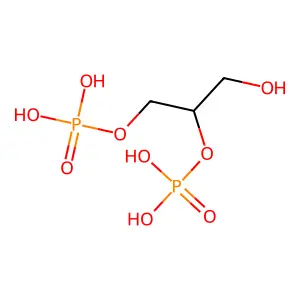 3-Hydroxypropane-1,2-diyl bis(dihydrogenphosphate) structure