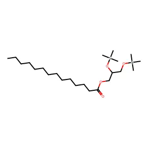 2,3-Bis(trimethylsilyloxy)propyl tetradecanoate structure