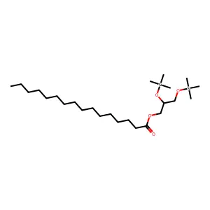 2,3-Bis(trimethylsilyloxy)propyl hexadecanoate structure