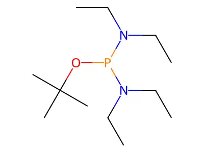 tert-Butyl N,N,N',N'-tetraethylphosphorodiamidoite structure