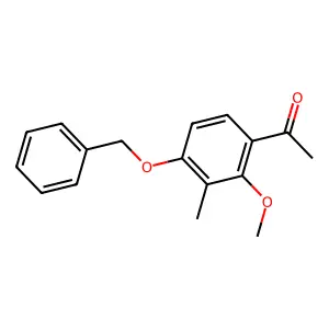 4'-Benzyloxy-2'-methoxy-3'-methylacetophenone structure