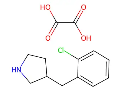 3-(2-Chlorobenzyl)pyrrolidine oxalate structure