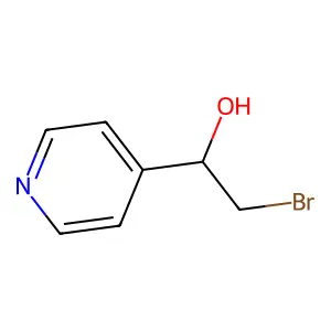 2-Bromo-1-[4-pyridyl]ethanol structure