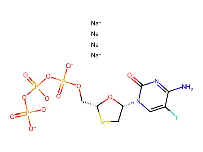 恩曲他滨三磷酸 structure
