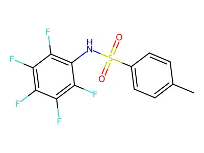 4-methyl-N-(2,3,4,5,6-pentafluorophenyl)benzenesulfonamide structure