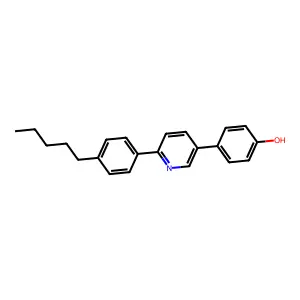 4-[6-(4-Pentylphenyl)pyridin-3-yl]phenol structure