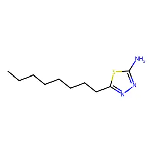 5-Octyl-1,3,4-thiadiazol-2-amine structure
