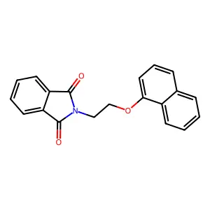 2-[2-(1-Naphthalenyloxy)ethyl]-1H-isoindole-1,3(2H)-dione structure